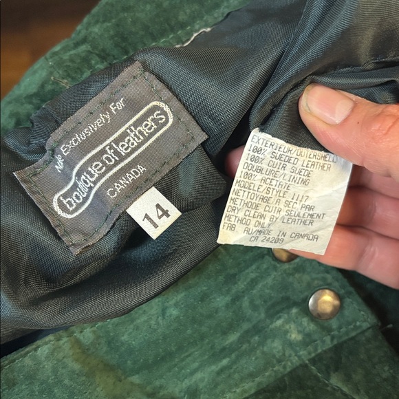 Vintage high waisted suede pants - Picture 2 of 4